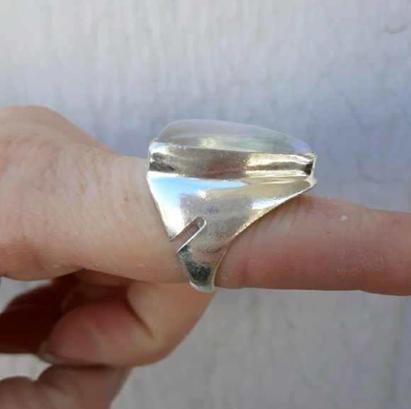 New Men's Rainbow Fire Topaz 925 Silver Ring. - Picture 4 of 7